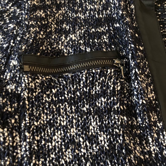 Club Monaco cardigan with leather embellishment - Picture 2 of 3
